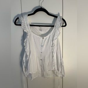 White Aritzia Wilfred Top